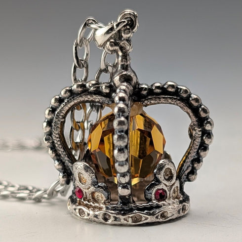 1979年 英国ヴィンテージ 王冠型ペンダント ネックレス付 GDM